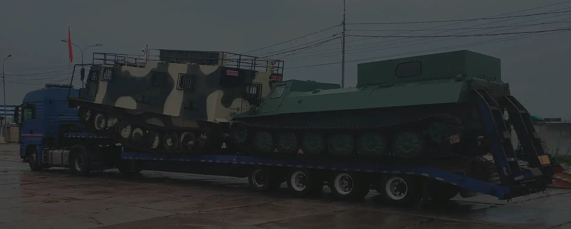 Транспортировка танков и ракет в станице Петропавловская (Южный округ - Краснодарский край) с соблюдением секретности.